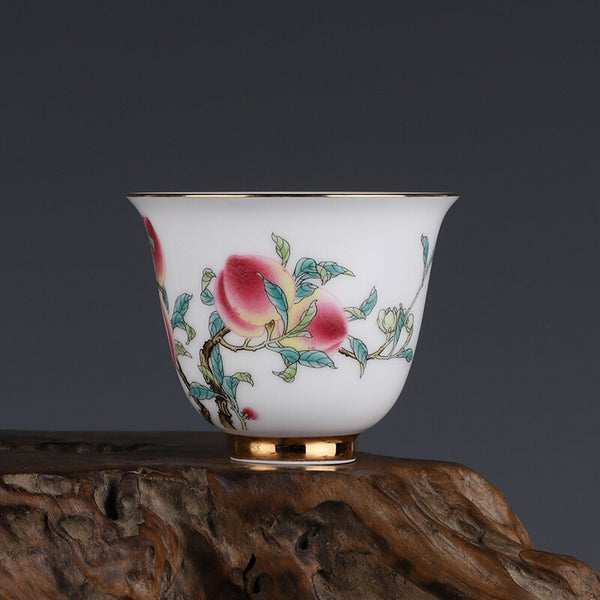 Qing Qianlong Peach Tree Cup-ToShay.org