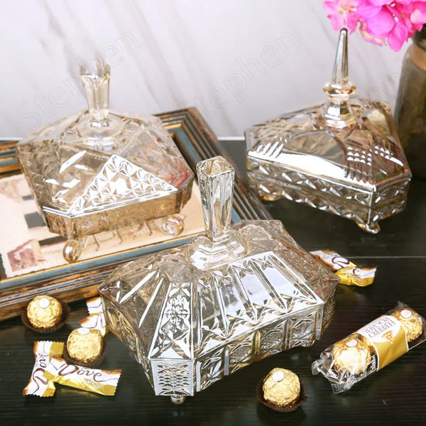 Amber Glass Candy Jar-ToShay.org