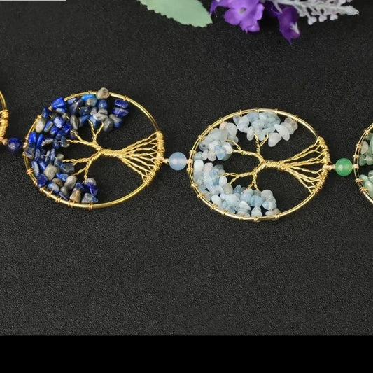 Chakra Crystal Tree Wall Hanging-ToShay.org