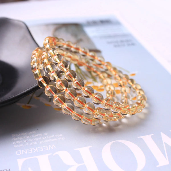 Yellow Citrine Wrap Bracelet-ToShay.org