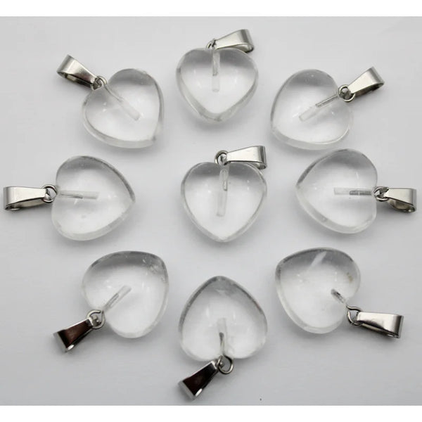 Mixed Crystal Heart Pendants-ToShay.org