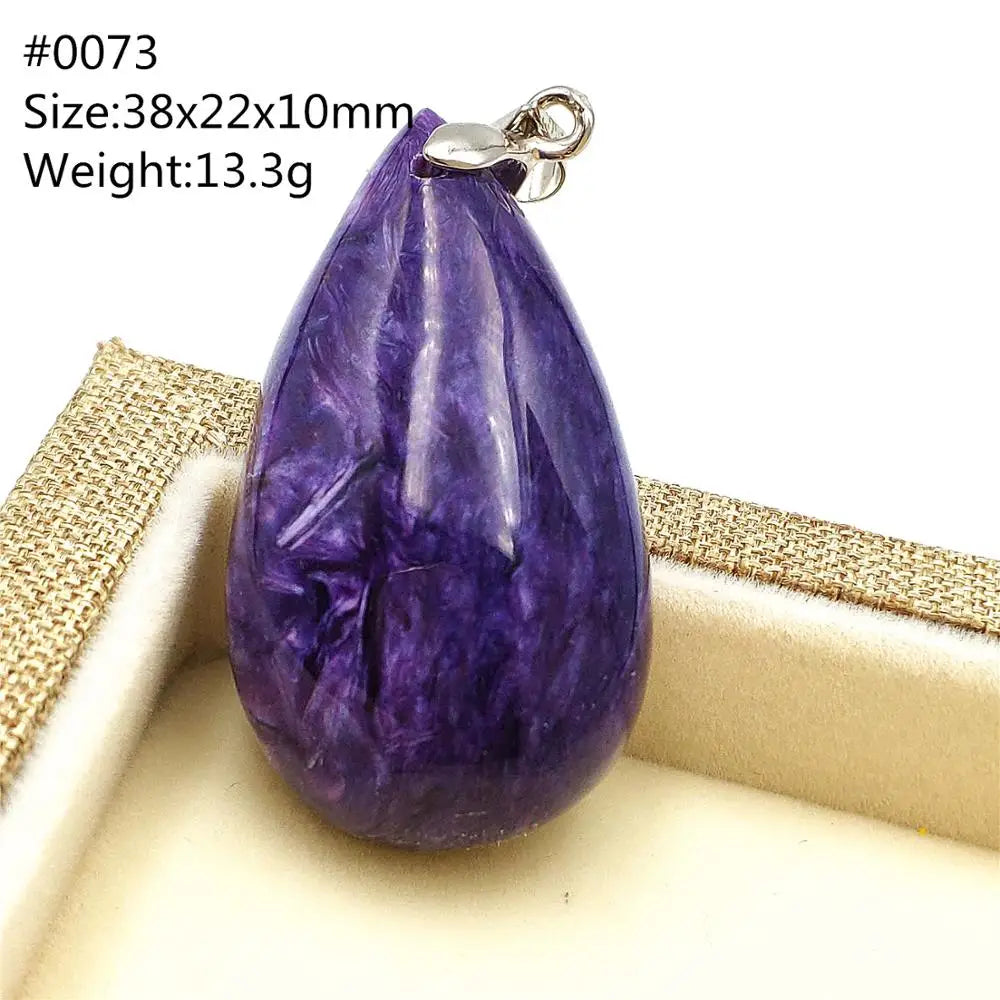 Purple Charoite Pendant-ToShay.org