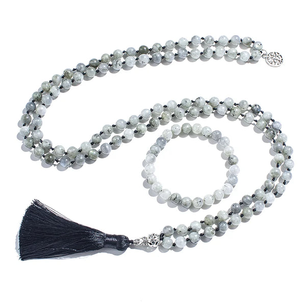 White Labradorite Mala Bead Set-ToShay.org