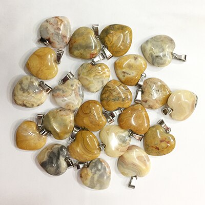 Mixed Crystal Heart Pendants-ToShay.org