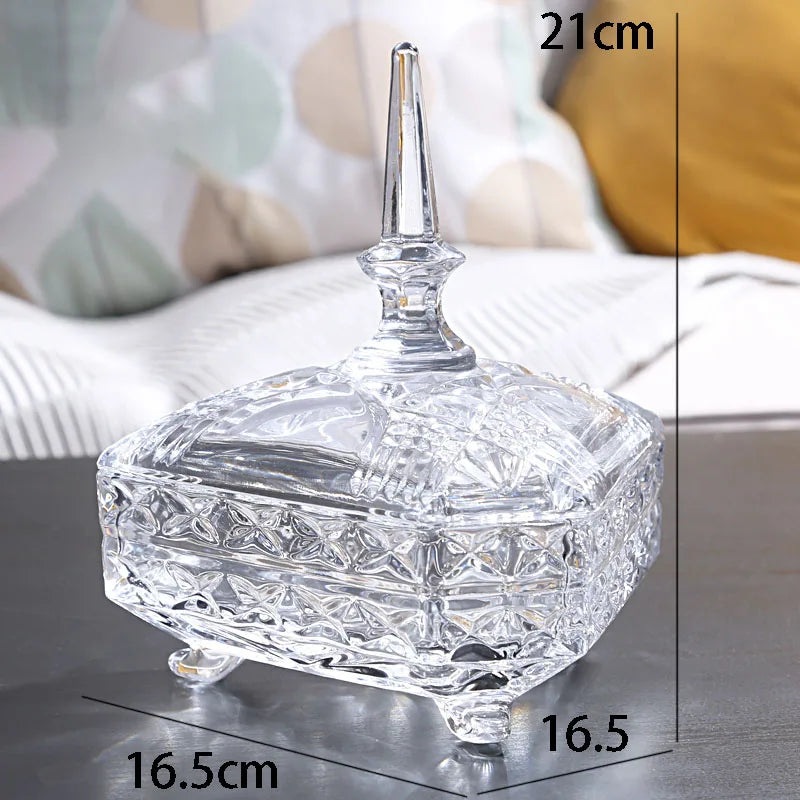 Amber Glass Candy Jar-ToShay.org