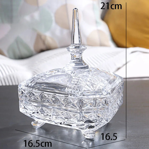 Amber Glass Candy Jar-ToShay.org