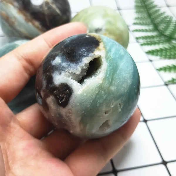 Blue Amazonite Jasper Ball-ToShay.org