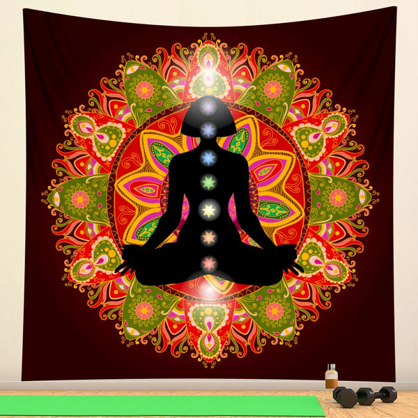 Chakra Meditation Tapestry-ToShay.org