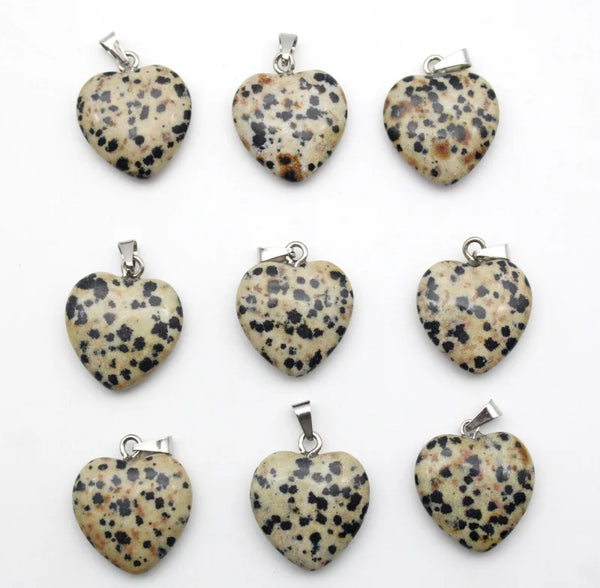 Mixed Crystal Heart Pendants-ToShay.org