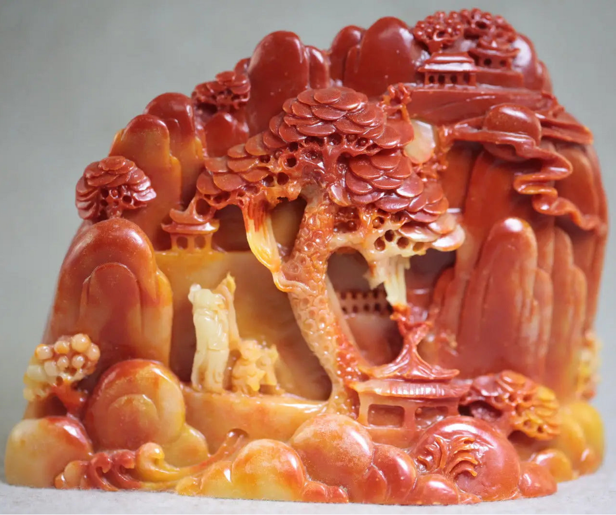 Red ShouShan Stone Landscape-ToShay.org
