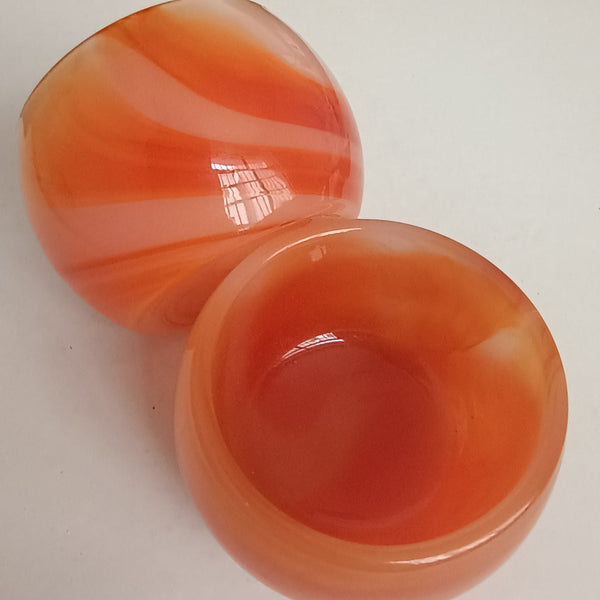 Orange Agate Bowl-ToShay.org