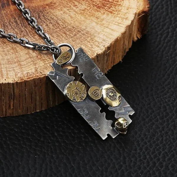 Silver Razor Pendant-ToShay.org