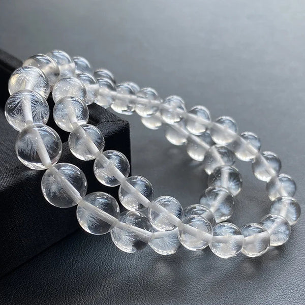 Clear Snow Quartz Bracelet-ToShay.org