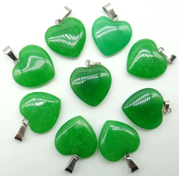 Mixed Crystal Heart Pendants-ToShay.org