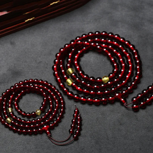 Red Amber Prayer Beads-ToShay.org