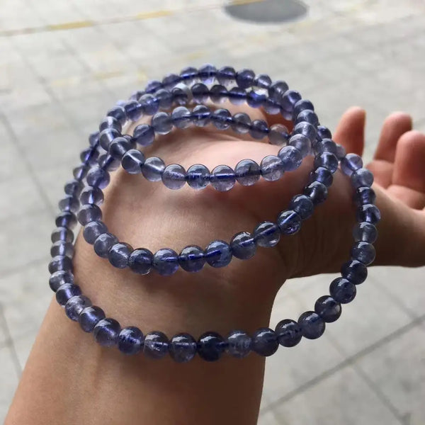 Blue Dichroite Cordierite Bracelet-ToShay.org