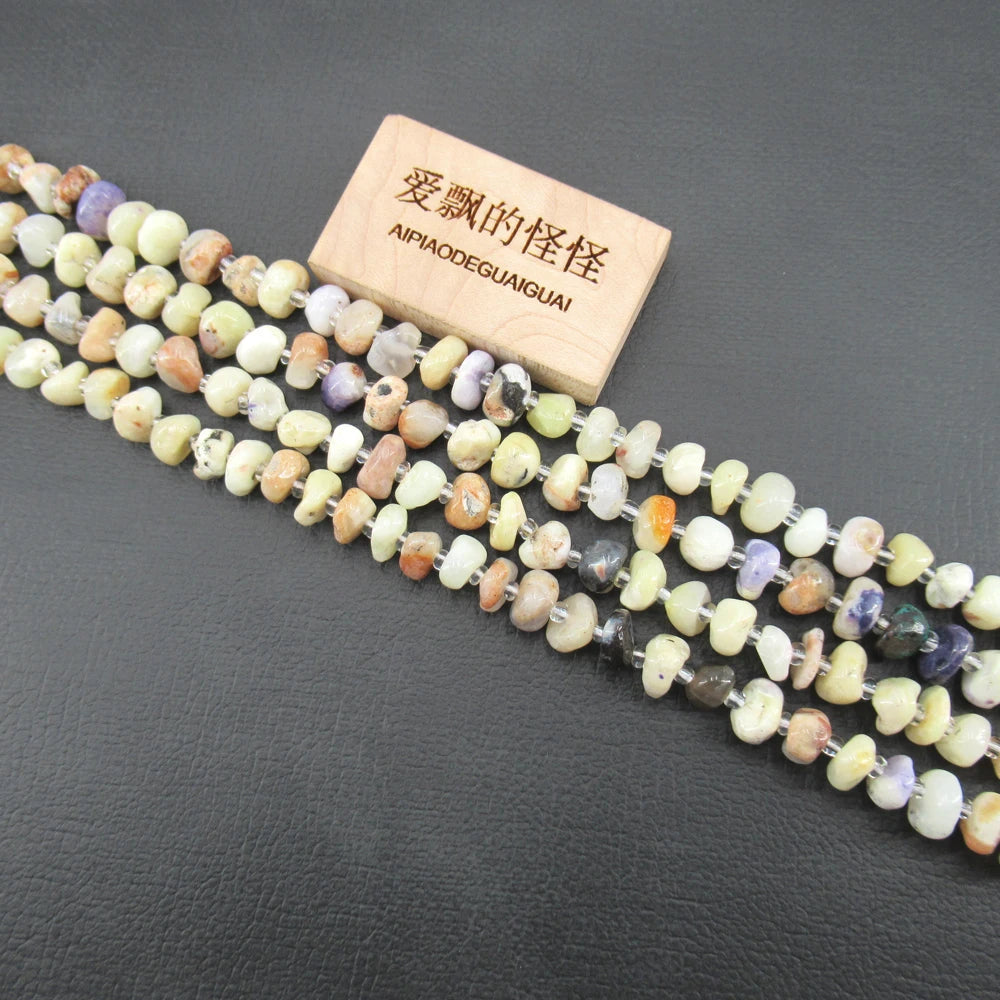Yellow Purple Opal Beads-ToShay.org