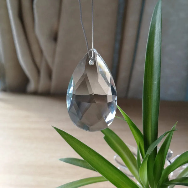 Clear Tear Drop Crystal Pendants-ToShay.org
