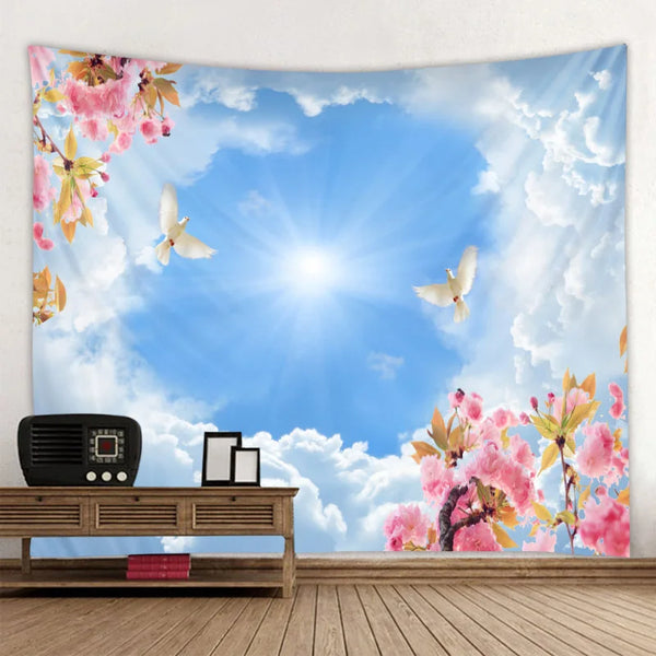 Cloudy Sky Tapestry-ToShay.org