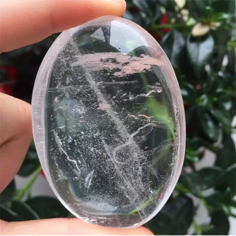 Clear Crystal Palm Stones-ToShay.org