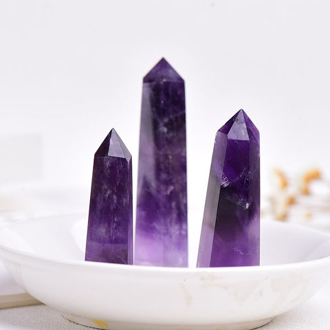 Purple Amethyst Crystal Point-ToShay.org