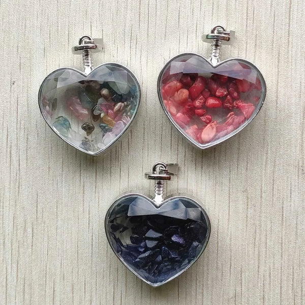 Mixed Crystal Glass Hearts-ToShay.org