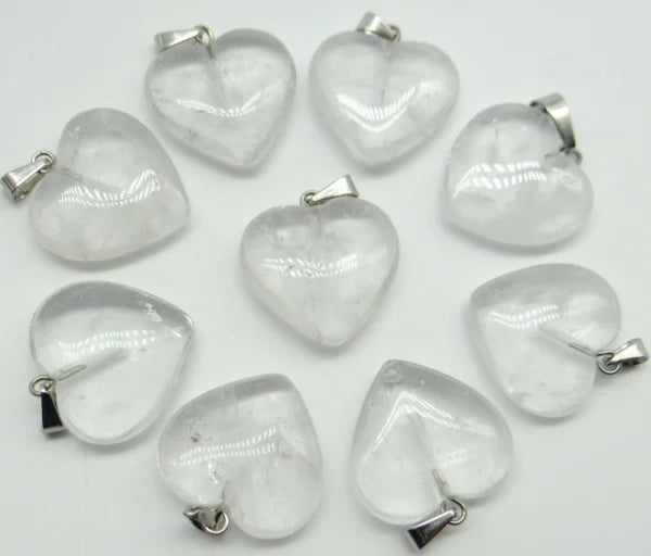 Mixed Crystal Heart Pendants-ToShay.org