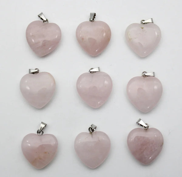 Mixed Crystal Heart Pendants-ToShay.org