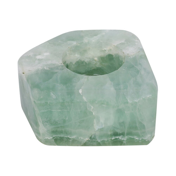 Green Flourite Candle Holders-ToShay.org