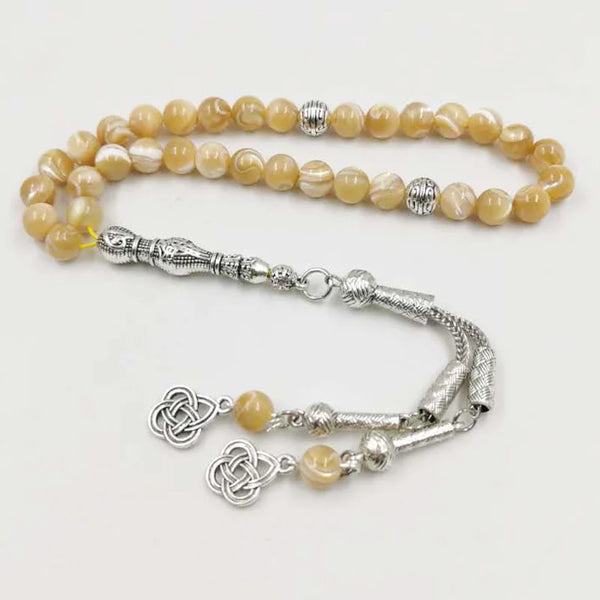 Yellow Shell Prayer Beads-ToShay.org