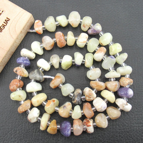 Yellow Purple Opal Beads-ToShay.org