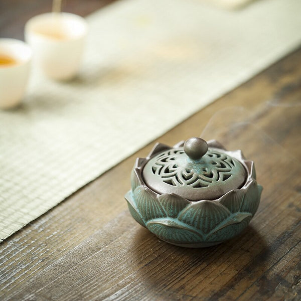 Lotus Ceramic Incense Burner-ToShay.org