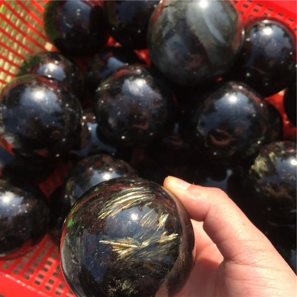 Black Astrophyllite Ball-ToShay.org