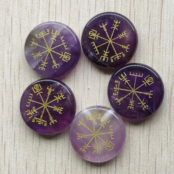 Purple Amethyst Compass Stones-ToShay.org