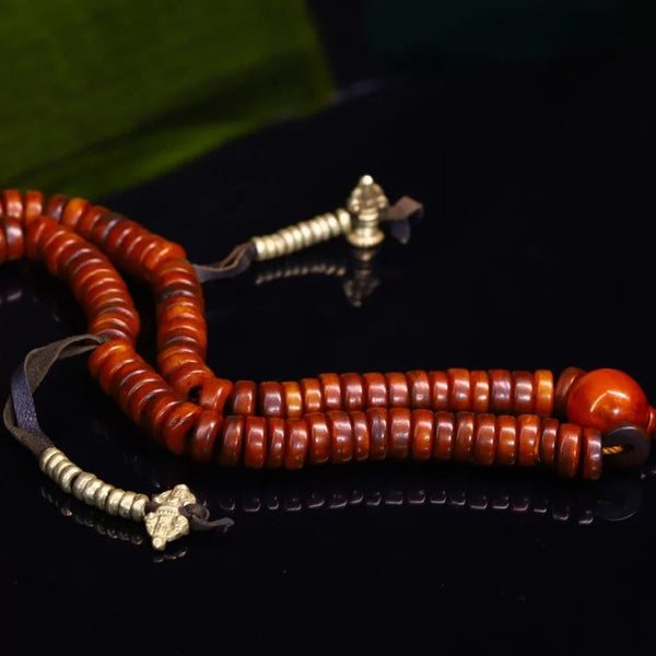 Red Cinnabar Gabala Bone Beads-ToShay.org