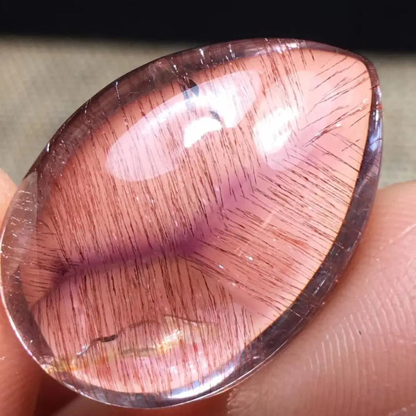 Purple Rutilated Quartz Pendant-ToShay.org