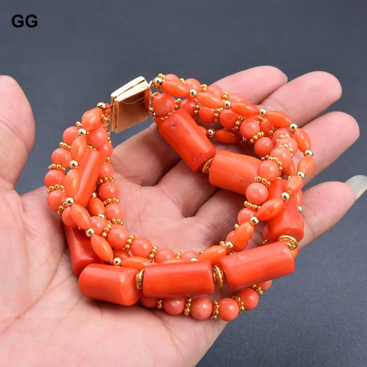 Orange Coral Bracelet-ToShay.org