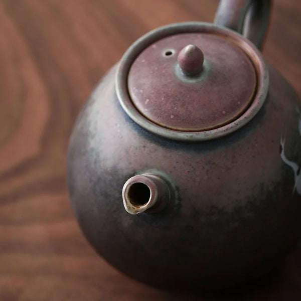 Crane Stoneware Tea Pot-ToShay.org