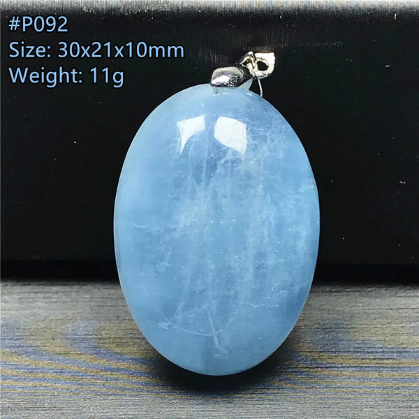Blue Aquamarine Pendant-ToShay.org