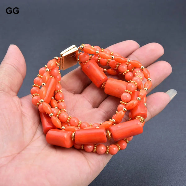 Orange Coral Bracelet-ToShay.org
