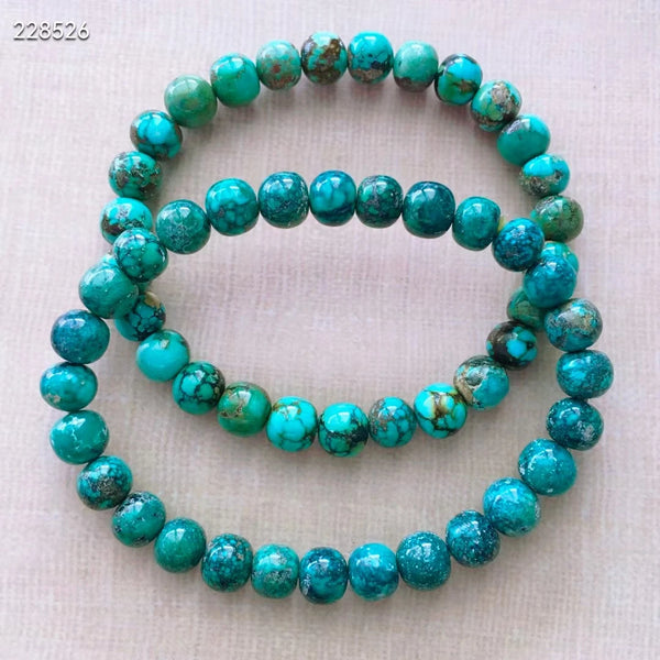 Green Turquoise Bead Bracelet-ToShay.org