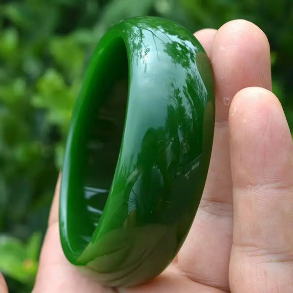 Green Jade Bangle-ToShay.org