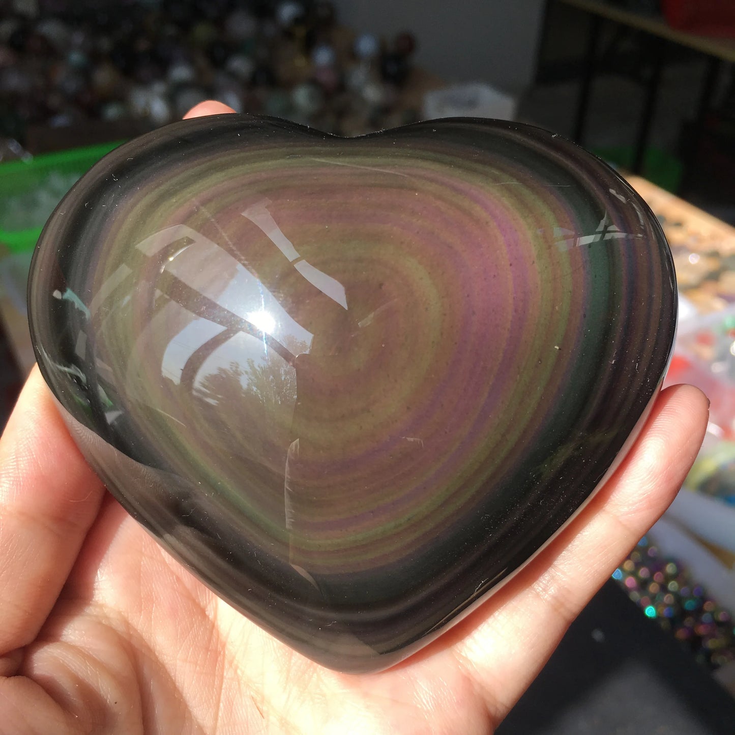 Rainbow Obsidian Hearts-ToShay.org