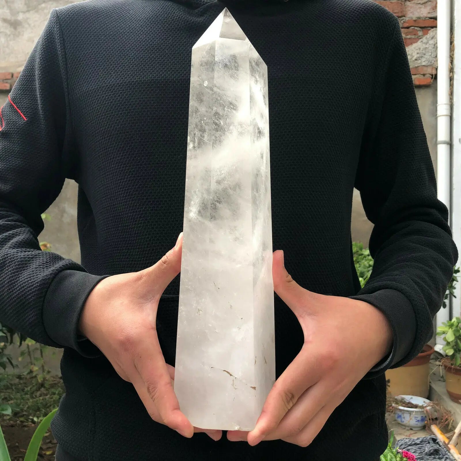 White Quartz Crystal Tower-ToShay.org