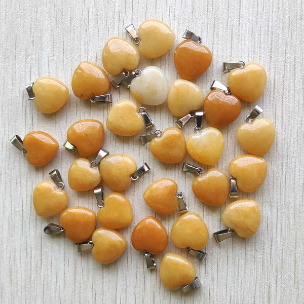 Mixed Crystal Heart Pendants-ToShay.org