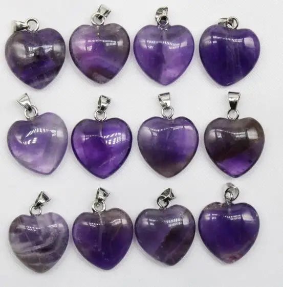 Mixed Crystal Heart Pendants-ToShay.org