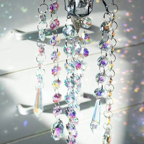 Clear Crystal Wind Chimes-ToShay.org