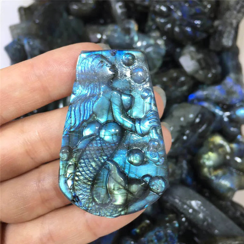 Blue Labradorite Amulet-ToShay.org