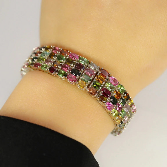 Mixed Tourmaline Bracelet-ToShay.org