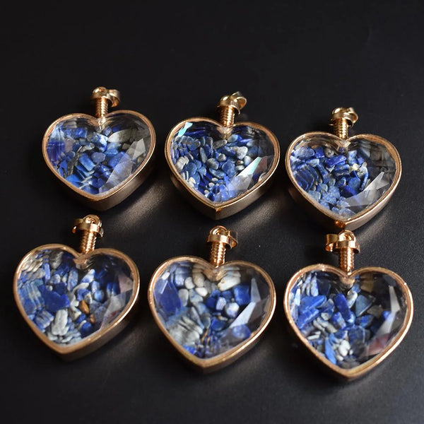 Mixed Crystal Wish Bottle Hearts-ToShay.org